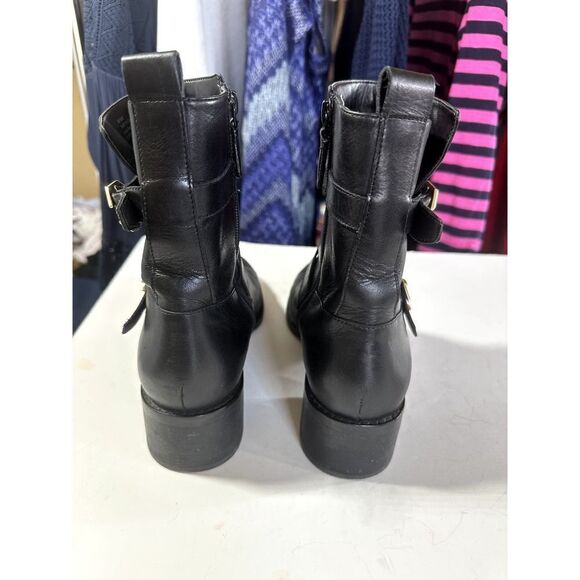 COLE HAAN Women's Leela Grand Moto Leather Booties Black Size 9B - Picture 6 of 16